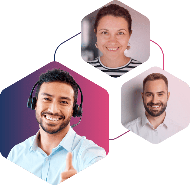 Infografia Teleoperador y Clientes Bee Calling