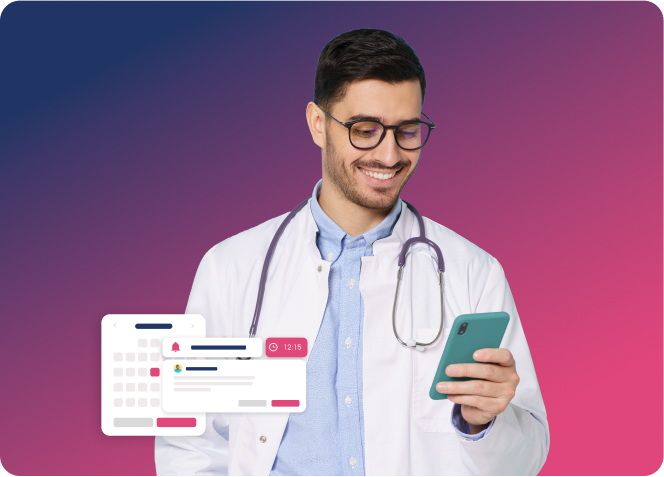 Médico Atendiendo a un paciente en el sector salud